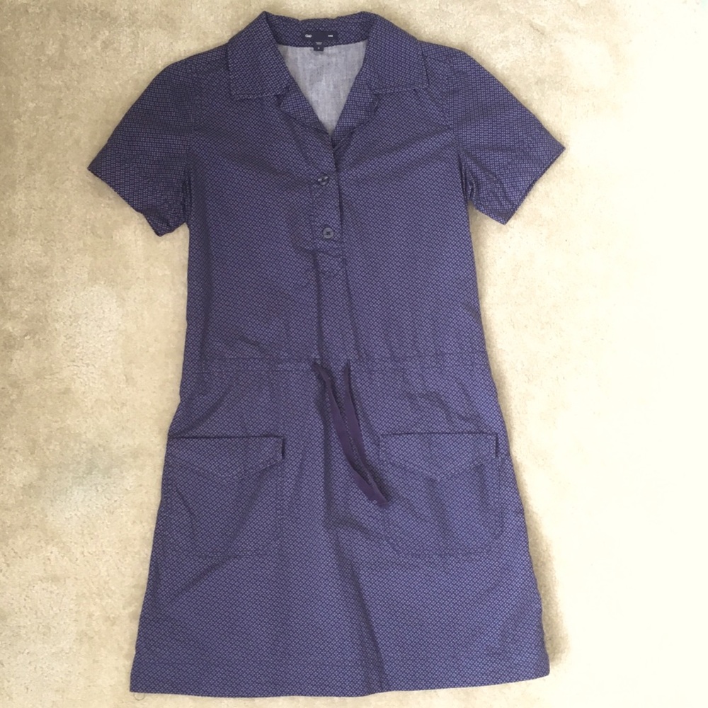 Navy Gap Shirt Dress